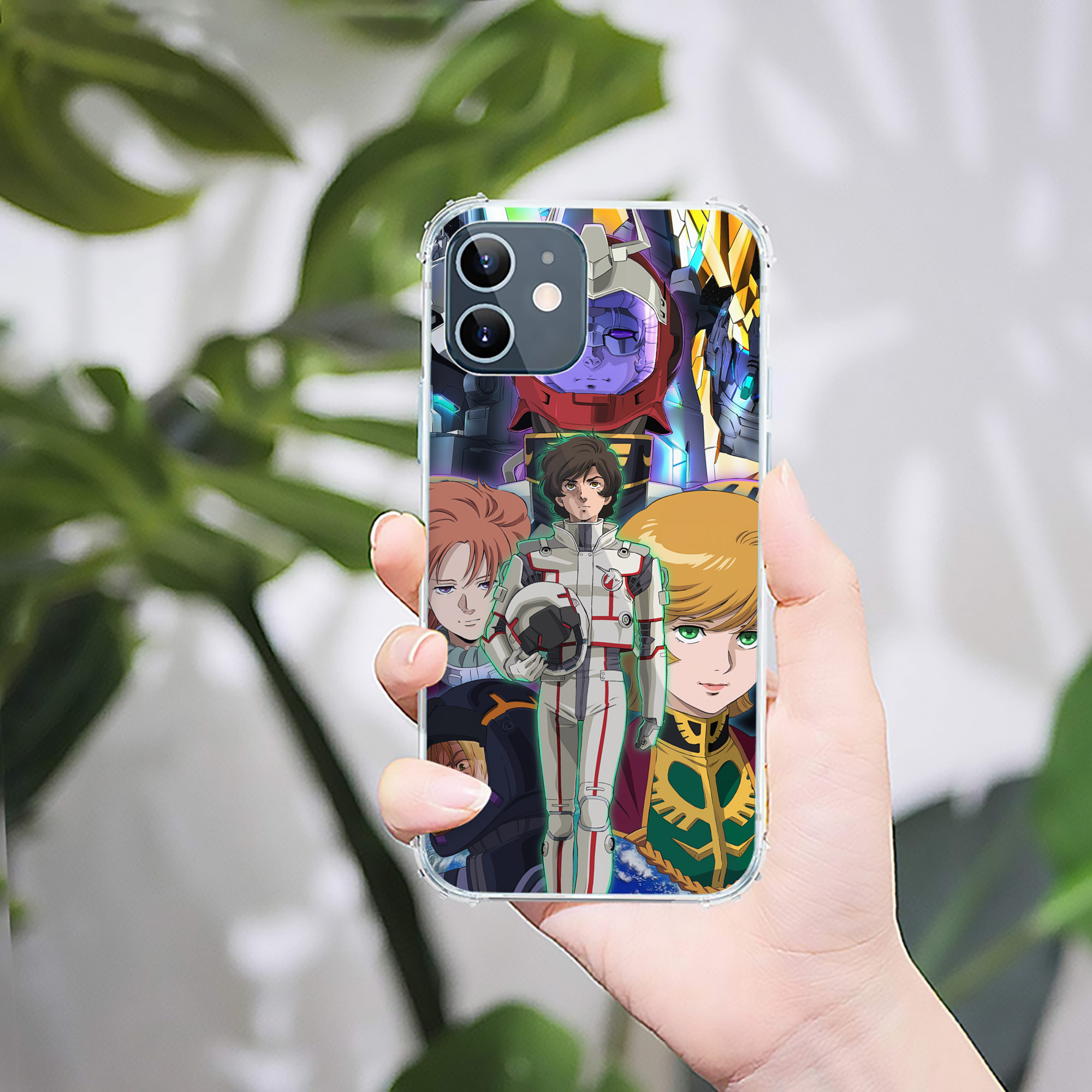 （画像用） 機動戦士ガンダム Mobile Suit Gundam 【iPhone 12シリーズ対応】透明スマホケース（クリアソフトケース）